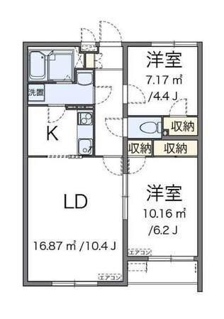 クレイノSTARS　56641の物件間取画像